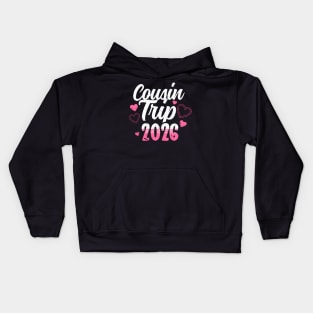Cousin Trip 2026 Summer Vacation Beach Family Matching Group Kids Hoodie